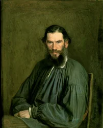 Porträt von Graf Lev Nikolaevich Tolstoi (1828-1910) 1873